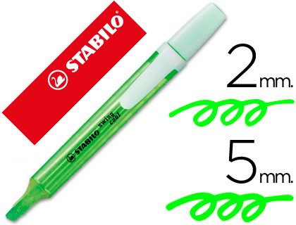 MARCADOR FLUORESCENTE STABILO SWING COOL VERDE
