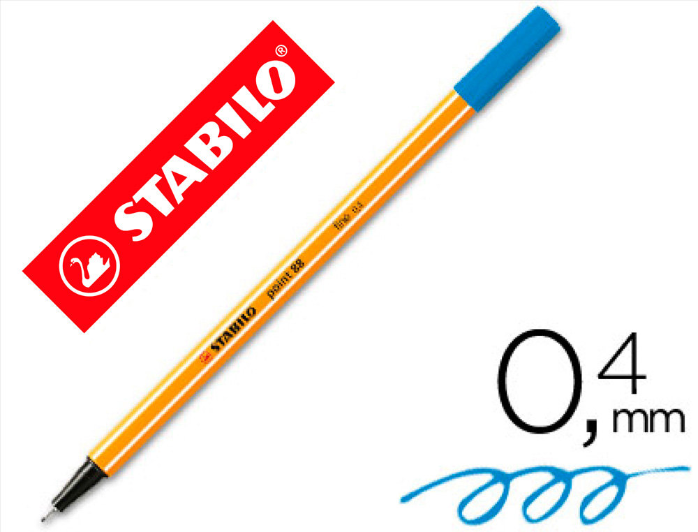 MARCADOR STABILO PONTA DE FIBRA POINT 88 AZUL ULTRAMAR 0,4 MM