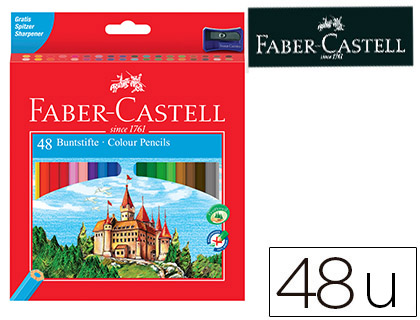 LAPIS DE COR FABER-CASTELL C/48 CORES HEXAGONAL MADEIRA