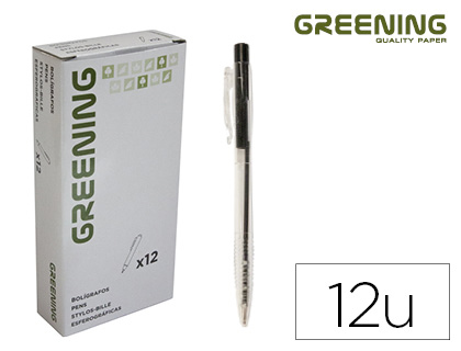 ESFEROGRAFICA GREENING PRETO RETRATIL