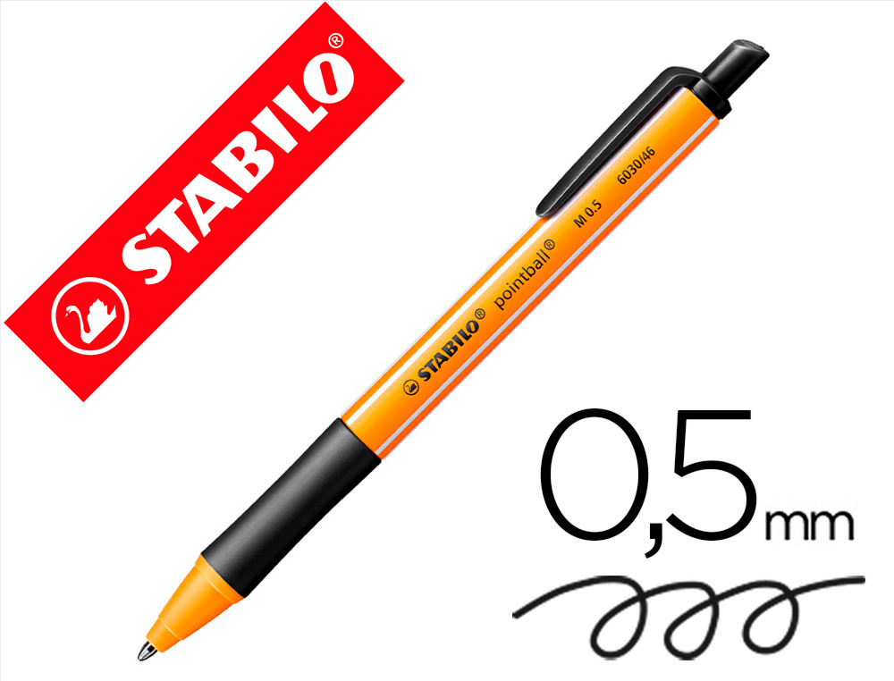 ESFEROGRAFICA STABILO POINTBALL 0,5 MM COR PRETO