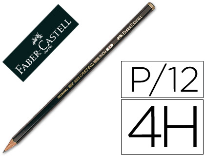 LAPIS DE GRAFITE FABER 9000 4H UNIDADE
