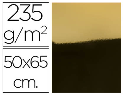 CARTOLINA LIDERPAPEL METALIZADA 50X65 CM 235 GR OURO