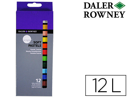 PASTEL DE OLEO DALER ROWNEY SIMPLY SUAVE CAIXA 12 CORES SORTIDAS