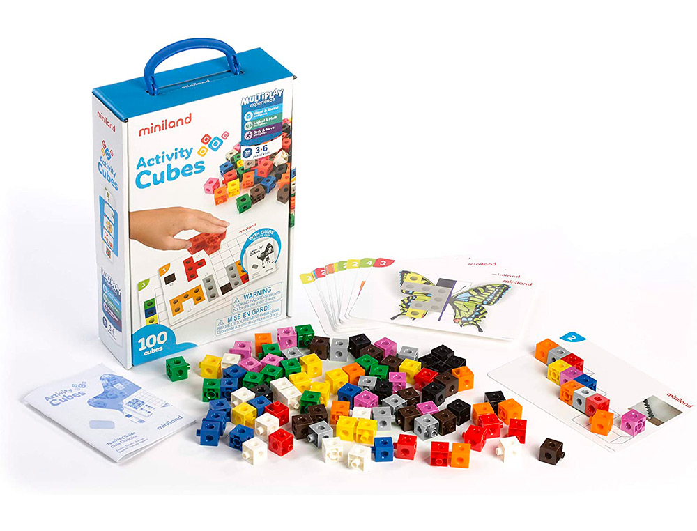 JOGO MINILAND ACTIVITY CUBOS PARA JOGOS MATEMATICOS 350X230X85 MM
