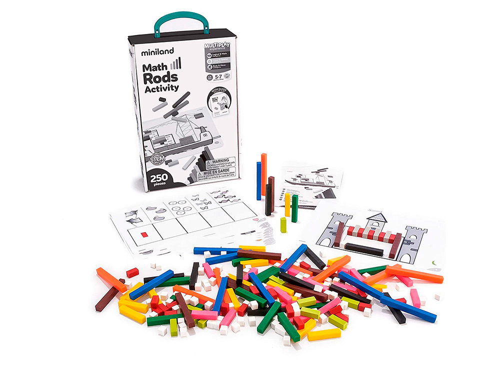 JOGO MINILAND ACTIVITY TIRAS FAVORECE A LOGICA MATEMATICA 375X380X100 MM