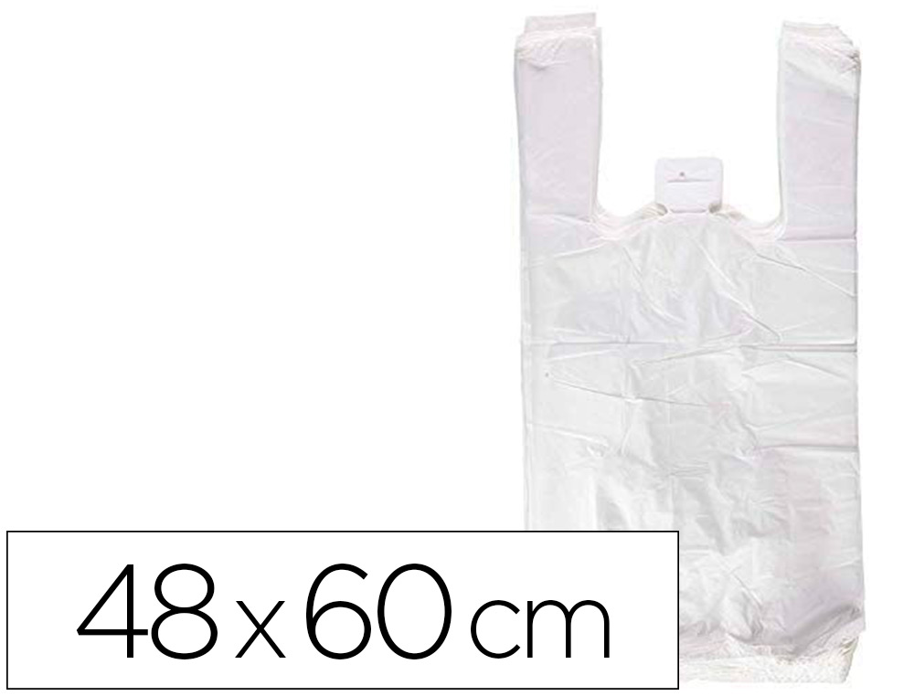 BOLSA RECICLADA 70% BRANCA 50 MC 48X60 CM APTA LEGISLACAO DE BOLSAS 2021