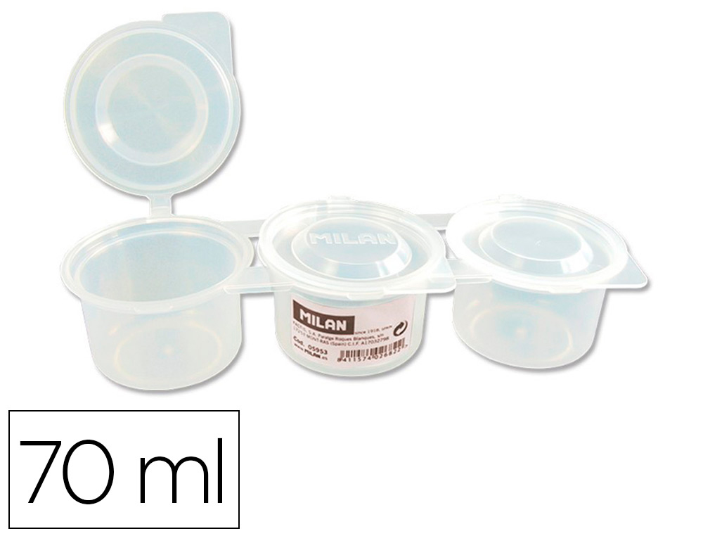 COPO MISTURA DE TINTAS MILAN TRIPLE COM TAMPA 70 ML