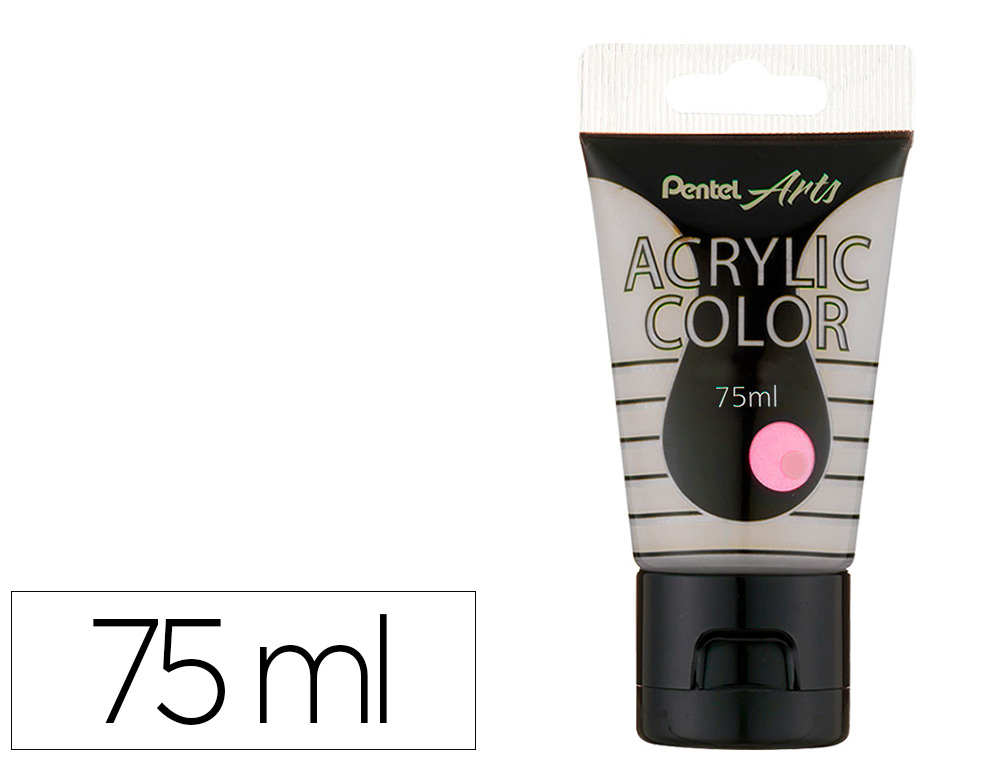 TINTA ACRILICA PENTEL EM TUBO DE 75 ML COR ESPECIAL PEROLA IRIDESCENTE VERMELHO