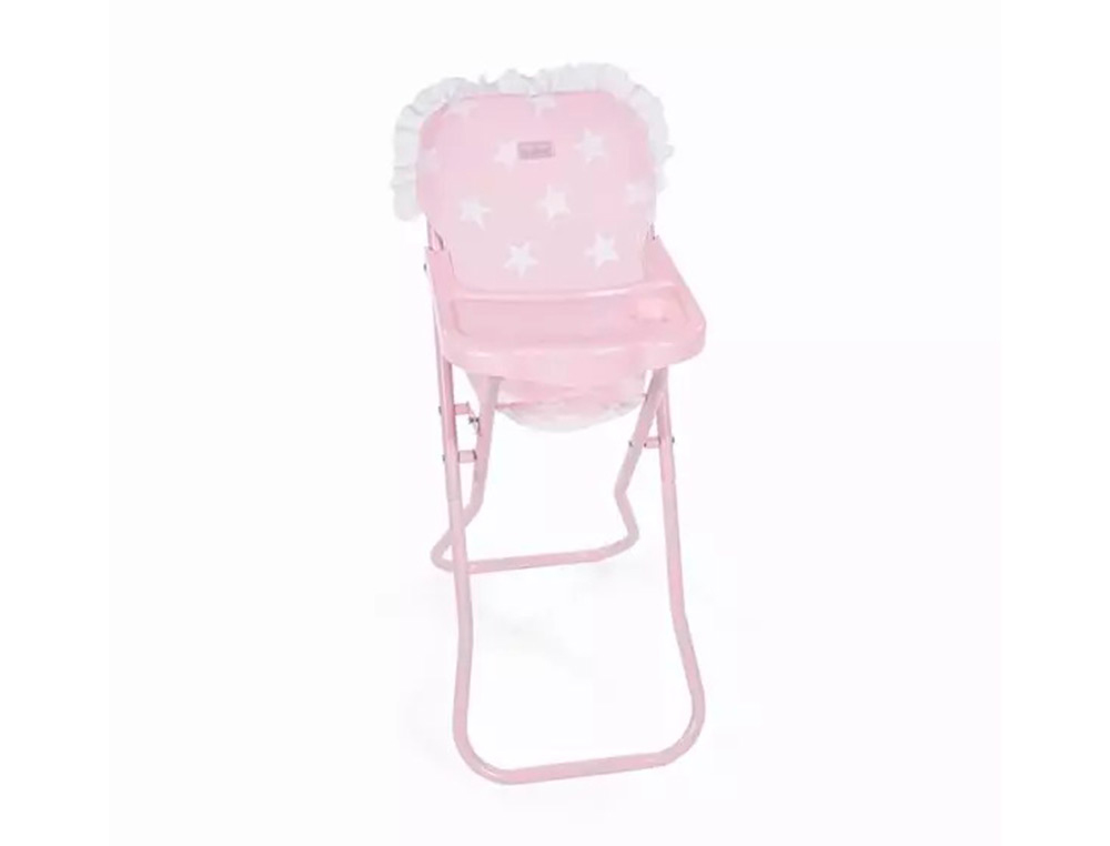 CADEIRINHA DE REFEICAO COM BANDEJA CARLOTA COR ROSA 330X260X600 MM