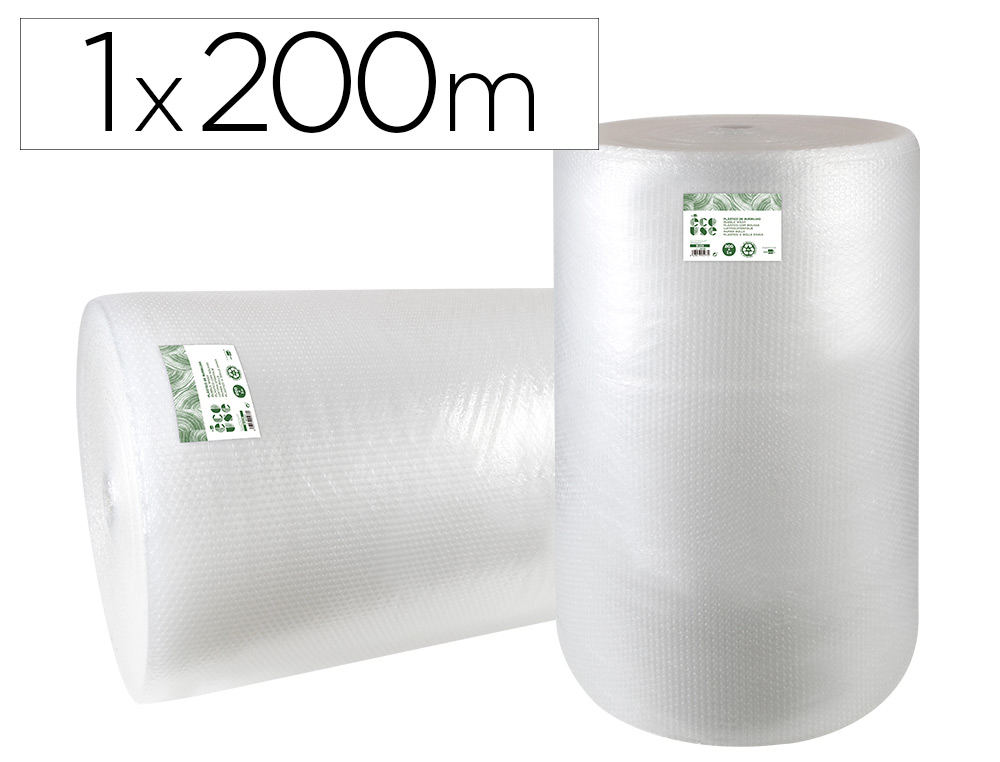PLASTICO COM BOLHAS LIDERPAPEL ECOUSE 1X200M 30% DE PLASTICO RECICLADO