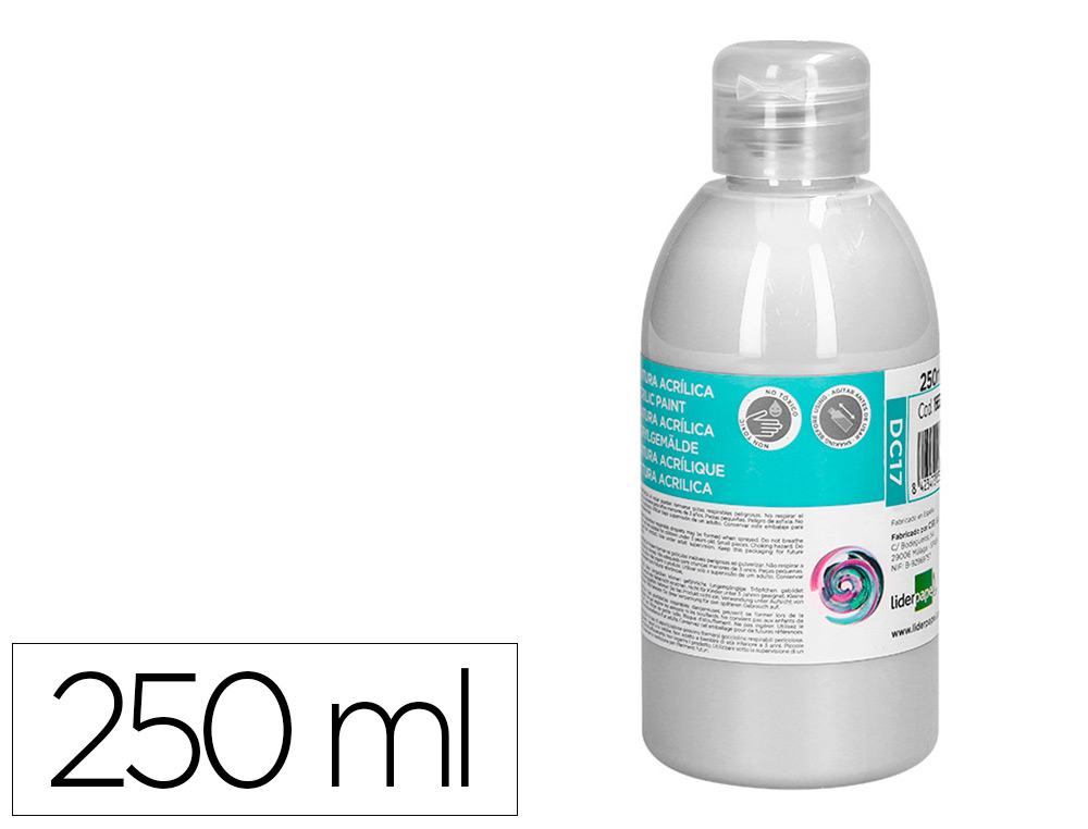 PINTURA ACRILICA LIDERPAPEL FRASCO DE 250 ML BRANCO