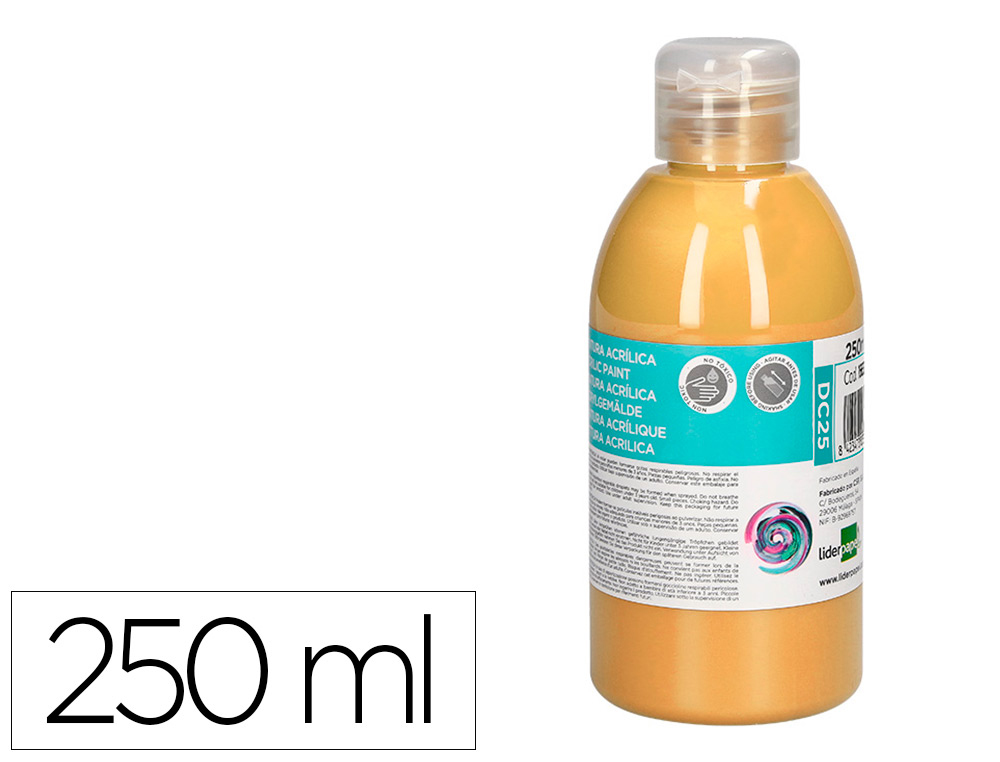 PINTURA ACRILICA LIDERPAPEL FRASCO DE 250 ML BEGE