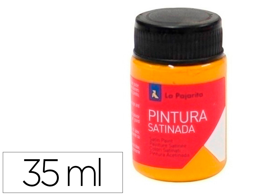 PINTURA LATEX LA PAJARITA ACETINADA L-31 FRASCO 35 ML ABOBORA