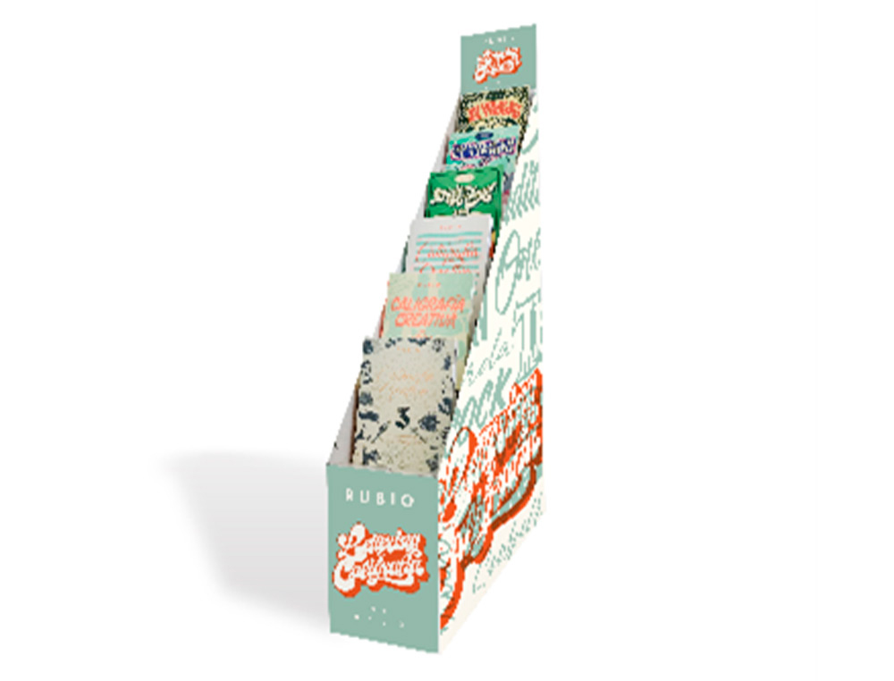 CADERNO RUBIO LETTERING EXPOSITOR DE PE COM 35 UNIDADES SORTIDAS