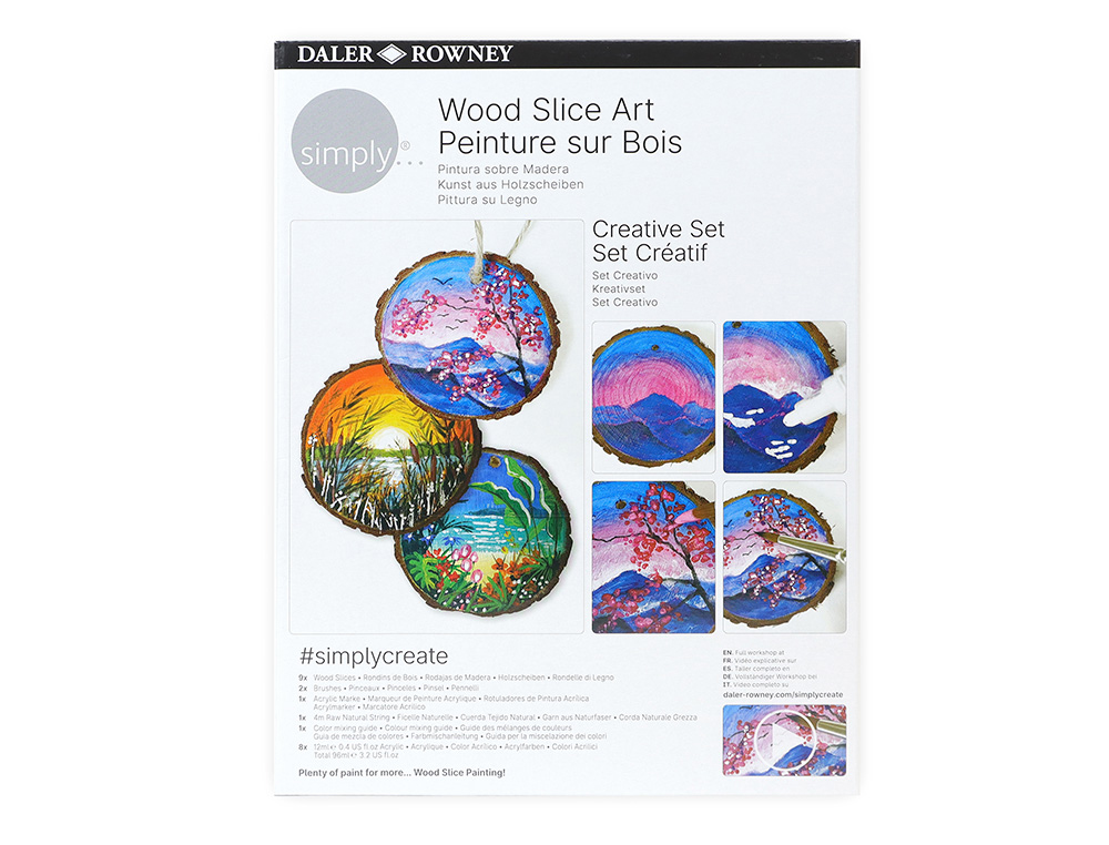 CONJUNTO DE PINTURA DALER ROWNEY SIMPLY CRIATIVO PINTURA MADEIRA