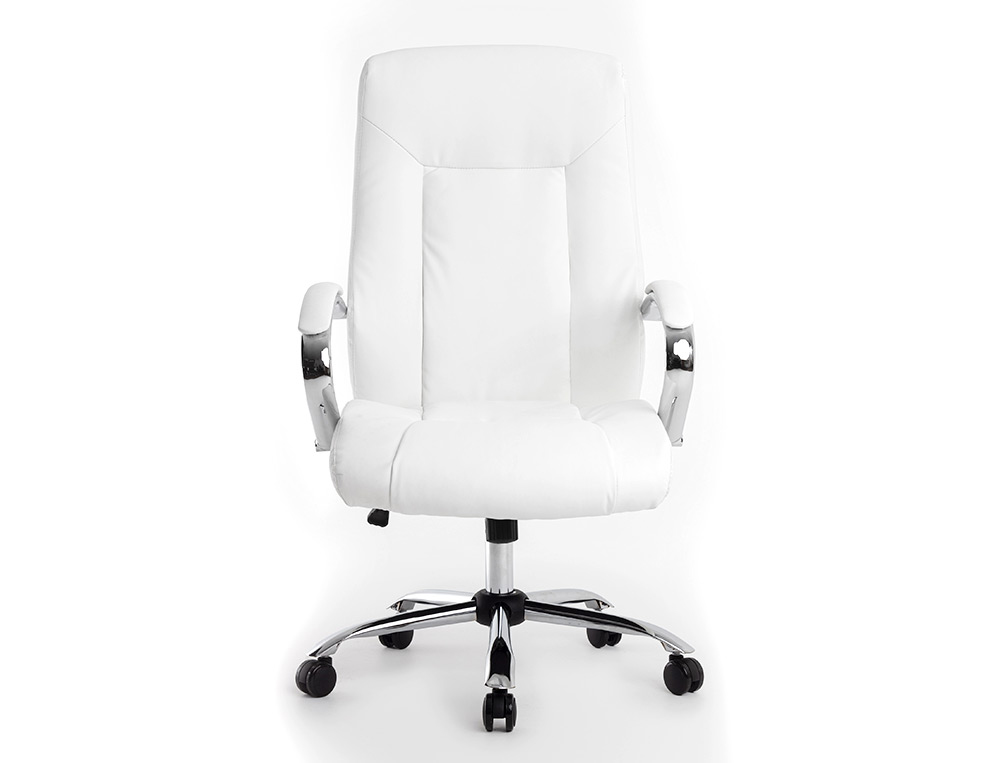 CADEIRA DE DIRECAO Q-CONNECT VERONA IMIT DE PELE BASE METAL ALT MAX 1210 MM LARG 650 MM PROF 730 MM RODAS PREMIUM COR BR