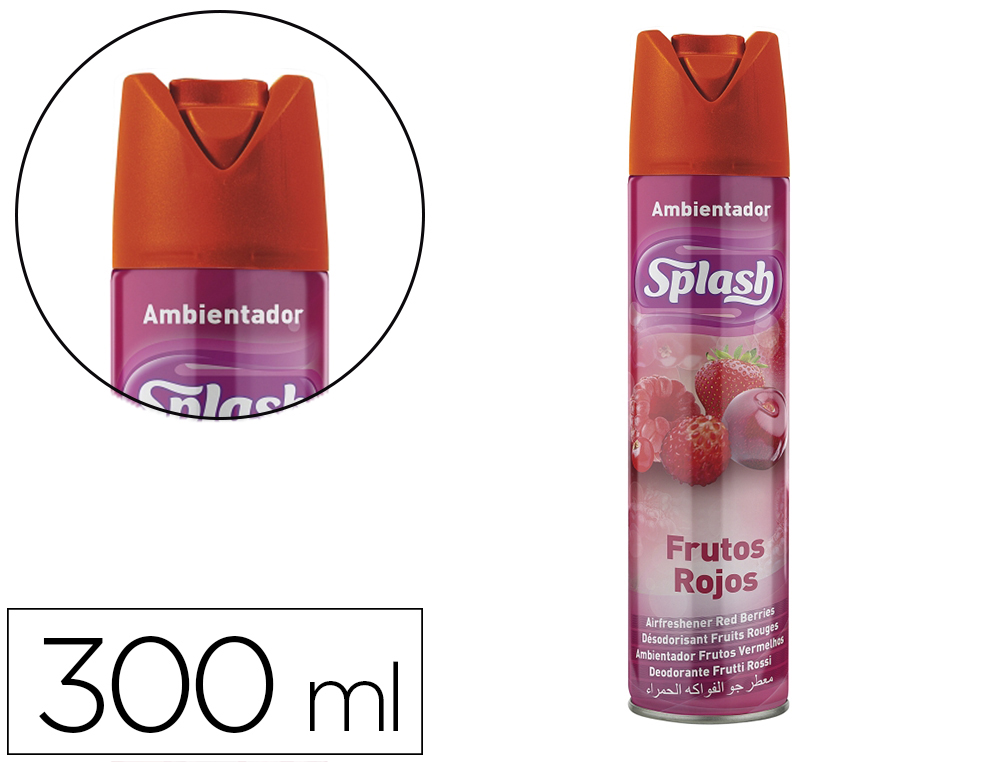 AMBIENTADOR SPRAY SPLASH MORANGO FRASCO DE 300 ML