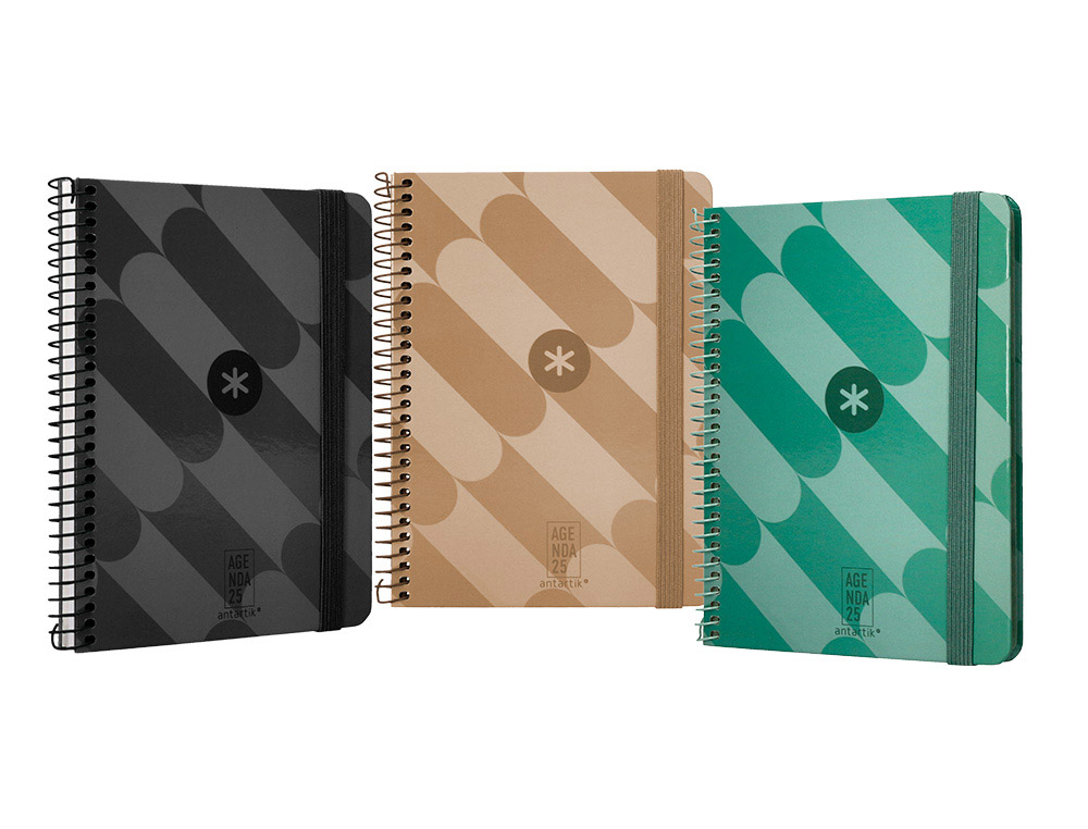 AGENDA ENCADERNADA ANTARTIK PATTERN A6+ 2025 SEMANA VISTA PAPEL DE 80 GR