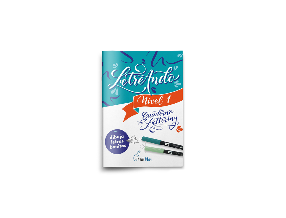 CADERNO LETTERING MINKBLAU LETRAS NIVEL 1 INICIACAO