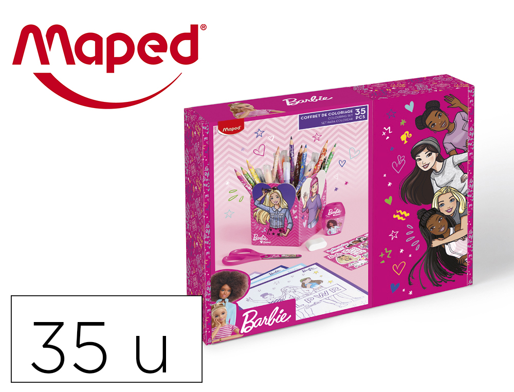 CAIXA OFERTA MAPED BARBIE 35 PECAS