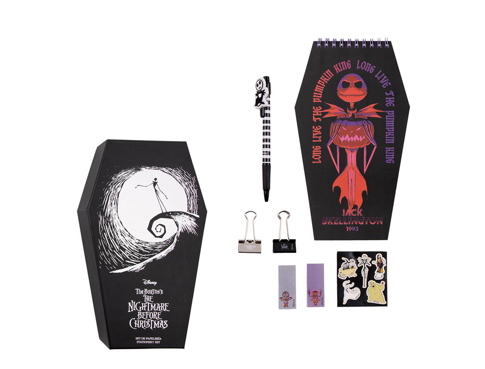 CONJUNTO DE ARTIGOS PAPELARIA CERDA NIGHTMARE BEFORE CHRISTMAS