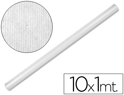 PAPEL KRAFT LIDERPAPEL ROLO BRANCO 1MT X 10MT 65 GR