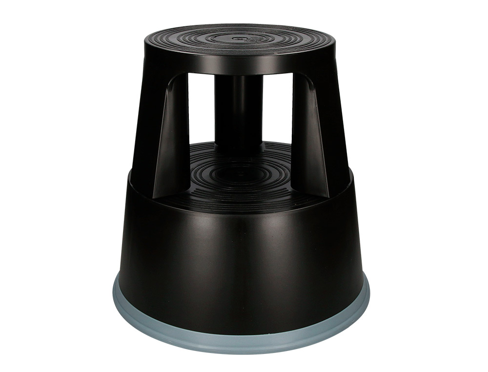 TAMBORETE Q-CONNECT COM RODAS RETRATEIS PRETO