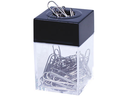 PORTA CLIPS Q-CONNECT DE PLASTICO QUADRADO