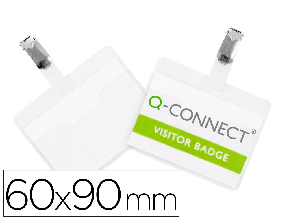 IDENTIFICADOR Q-CONNECT COM MOLA KF-01560 60X90 MM ABERTURA SUPERIOR