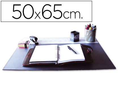 BASE SECRETARIA Q-CONNECT PVC PRETA 500X650 MM