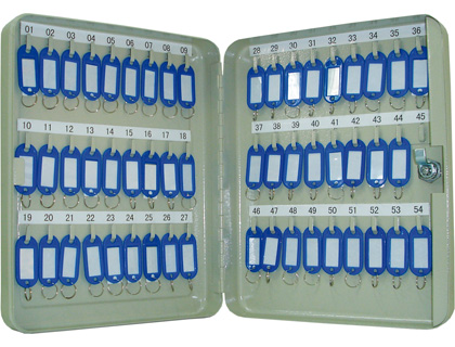 ARMARIO PORTA-CHAVES Q-CONNECT METALICO 24 X 30 X 6 CM PARA 54 CHAVES