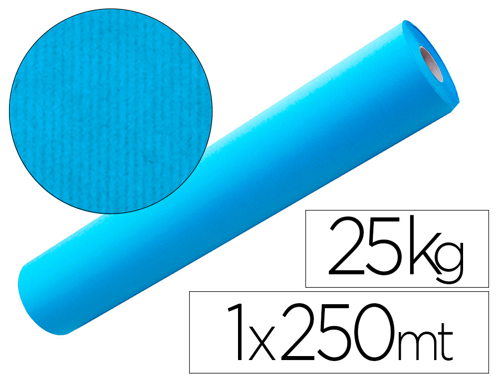 PAPEL KRAFT AZUL 1,00X250 MT 25 KG