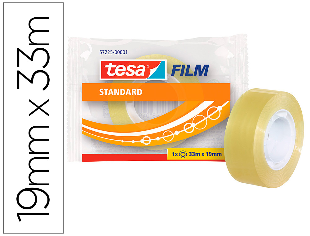 FITA ADESIVA TESA STANDARD 33 MT X 19 MM
