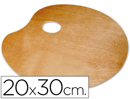 PALETA DE MADEIRA LIDERCOLOR OVAL PARA ESQUERDINOS