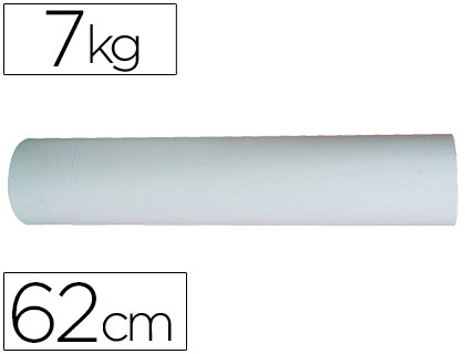PAPEL BRANCO BOBINE DE 62 CM 7 KG