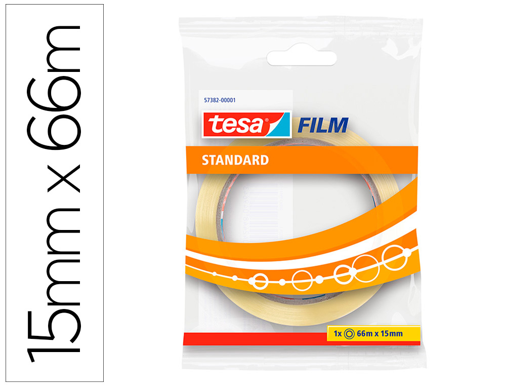 FITA ADESIVA TESA STANDAR 66 MT X 15 MM