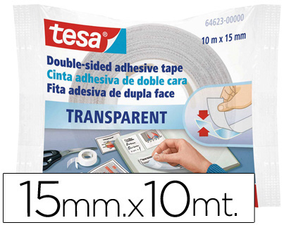 FITA DUPLA FACE TESA 10 MT X 15MM