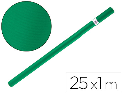 PAPEL KRAFT LIDERPAPEL ROLO VERDE MUSGO 25X1 MT 65 GR