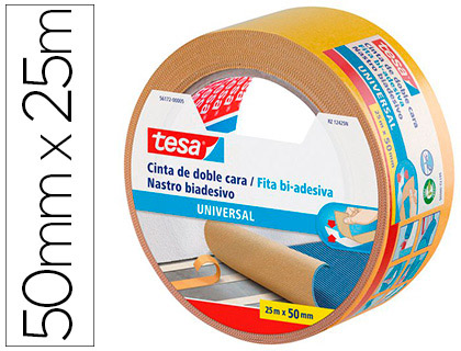 FITA ADESIVA TESA DUPLA FACE UNIVERSAL 25 M X 50 MM