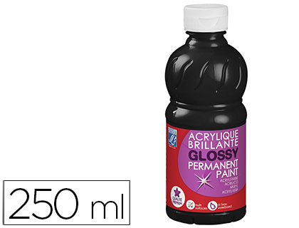 PINTURA ACRILICA L&B BRILHO PRETO BOIAO DE 250 ML