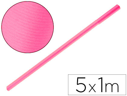 PAPEL KRAFT LIDERPAPEL ROLO ROSA ROLO 5X1 MT 65 GR