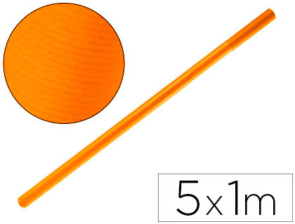 PAPEL KRAFT LIDERPAPEL ROLO LARANJA FORTE 5X1 MT 65 GR