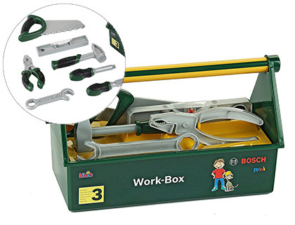 CAIXA DE FERRAMENTAS THEO KLEIN BOSCH COM ACESSORIOS 30,3X14X17,2 CM