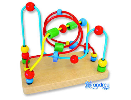 JOGO ANDREUTOYS LABIRINTO MANIPULACAO PARA PSICOMOTROCIDADE FINA 23X19X13 CM