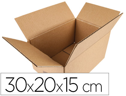 CAIXA PARA EMBALAR AMERICANA Q-CONNECT MEDIDAS 300X200X150 MM ESPESSURA CARTAO 5 MM