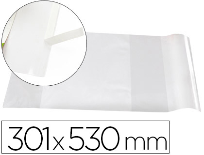 FORRA LIVROS LIDERPAPEL COM ABA AJUSTAVEL ADESIVO 301 X 530 MM