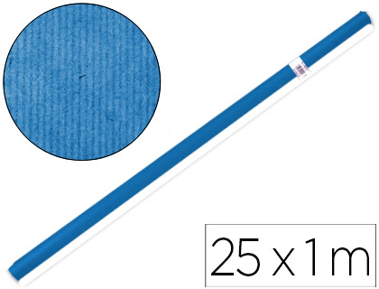 PAPEL KRAFT LIDERPAPEL ROLO AZUL 1MT X 25MT 65 GR